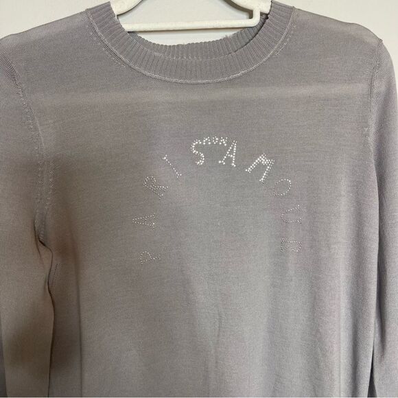 Zadig & Voltaire Little Miss Paris Amour Strass sweater NWOT MEDIUM - Picture 3 of 10